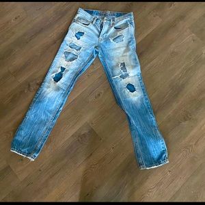 American eagle distressed denim